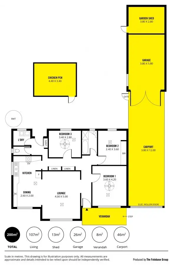 Floorplan of Homely house listing, 23 Bronwyn Crescent, Salisbury North SA 5108
