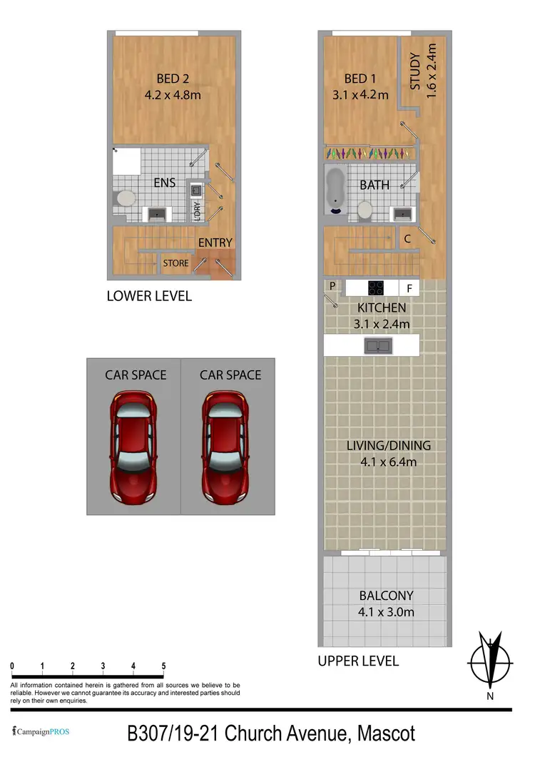 Floorplan of Homely apartment listing, 307/19-21 Church Avenue, Mascot NSW 2020