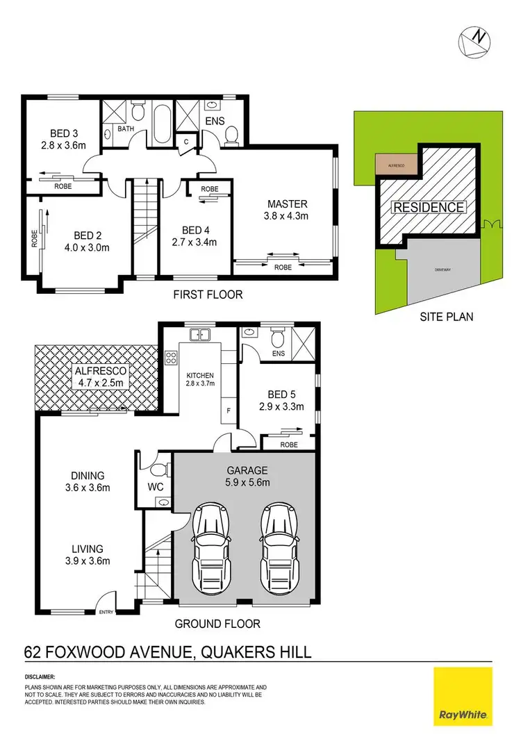 Floorplan of Homely house listing, 62 Foxwood Avenue, Quakers Hill NSW 2763