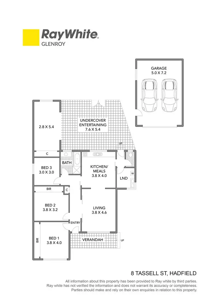 Floorplan of Homely house listing, 8 Tassell Street, Hadfield VIC 3046