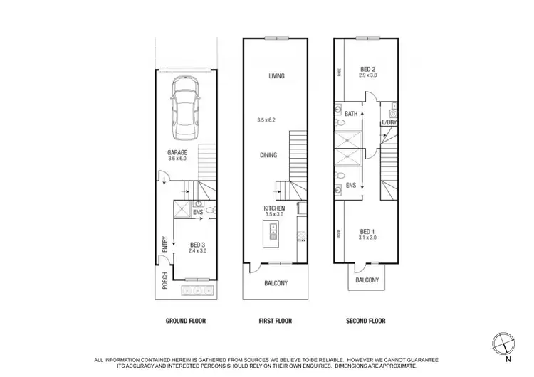 Floorplan of Homely townhouse listing, 7/15 Showers Street, Preston VIC 3072