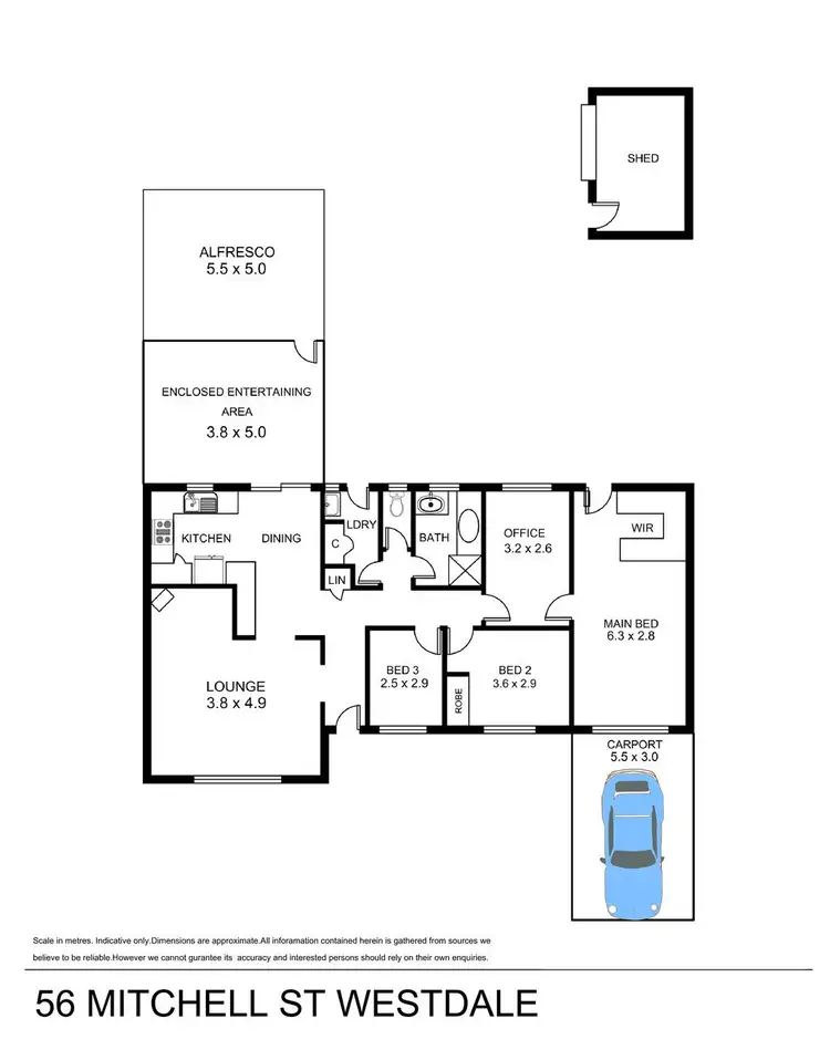 Floorplan of Homely house listing, 56 Mitchell Street, Tamworth NSW 2340