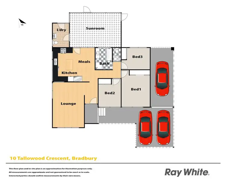 Floorplan of Homely house listing, 10 Tallowwood Crescent, Bradbury NSW 2560