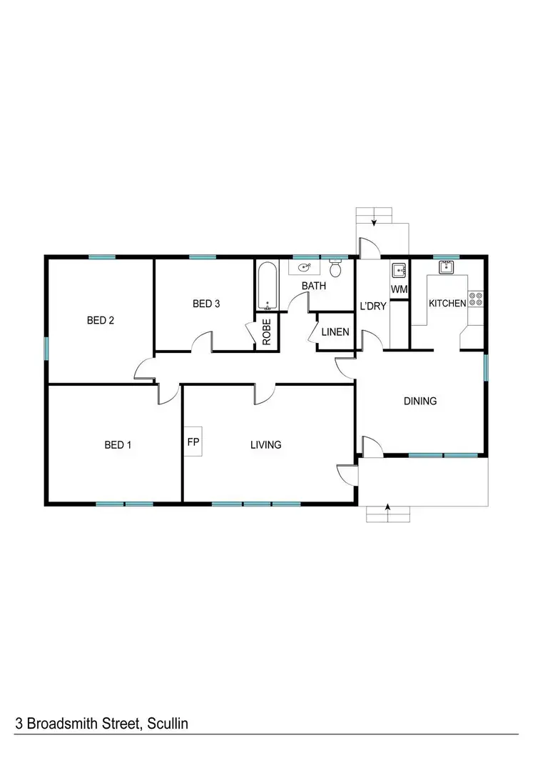 Floorplan of Homely house listing, 3 Broadsmith Street, Scullin ACT 2614