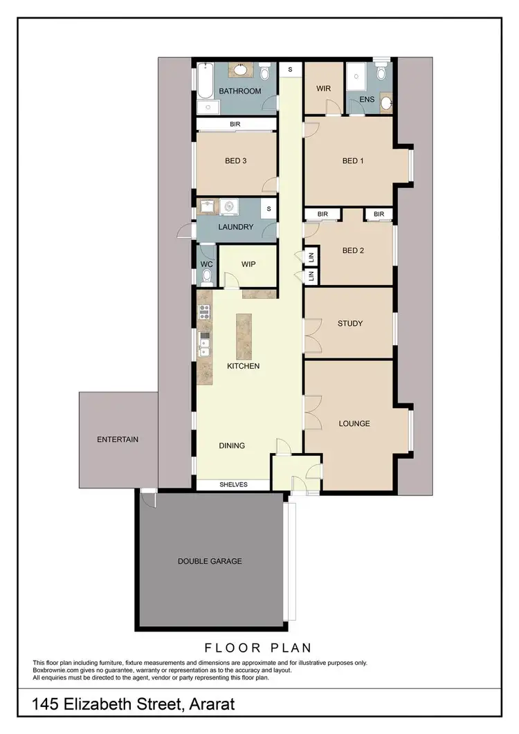 Floorplan of Homely house listing, 145 Elizabeth Street, Ararat VIC 3377
