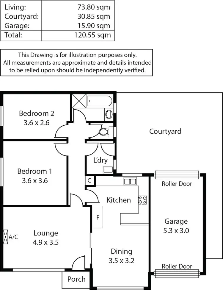 Floorplan of Homely house listing, 1/40 Curzon Street, Camden Park SA 5038