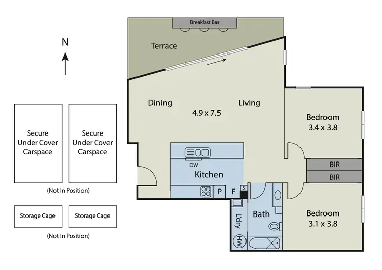Floorplan of Homely apartment listing, 701/8 Howard Street, Richmond VIC 3121
