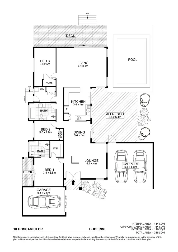 Floorplan of Homely house listing, 10 Gossamer Drive, Buderim QLD 4556