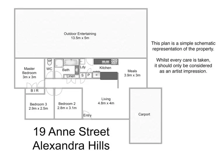 Floorplan of Homely house listing, 19 Anne Street, Alexandra Hills QLD 4161