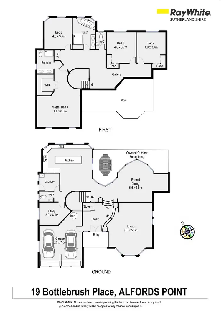 Floorplan of Homely house listing, 19 Bottlebrush Place, Alfords Point NSW 2234