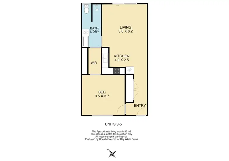 Floorplan of Homely house listing, 3/31 Clifton Street, Euroa VIC 3666