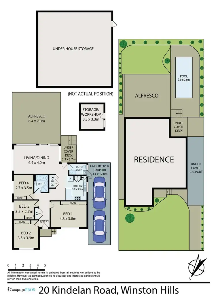 Floorplan of Homely house listing, 20 Kindelan Road, Winston Hills NSW 2153