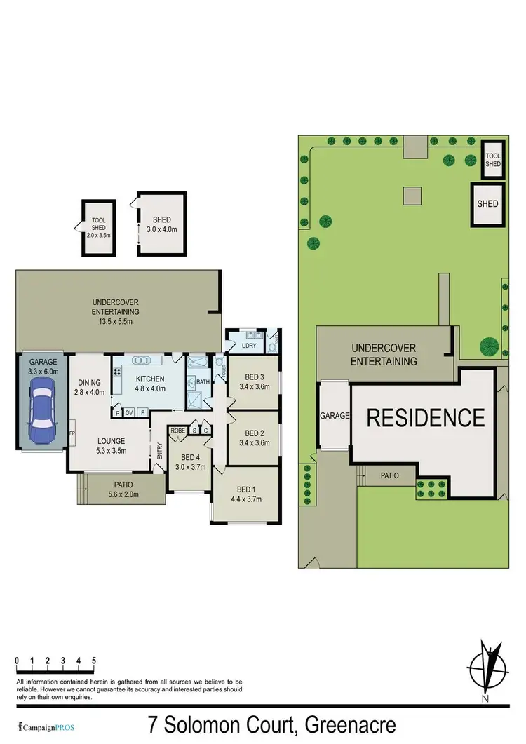 Floorplan of Homely house listing, 7 Solomon Court, Greenacre NSW 2190