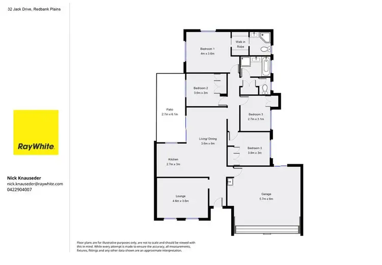 Floorplan of Homely house listing, 32 Jack Drive, Redbank Plains QLD 4301