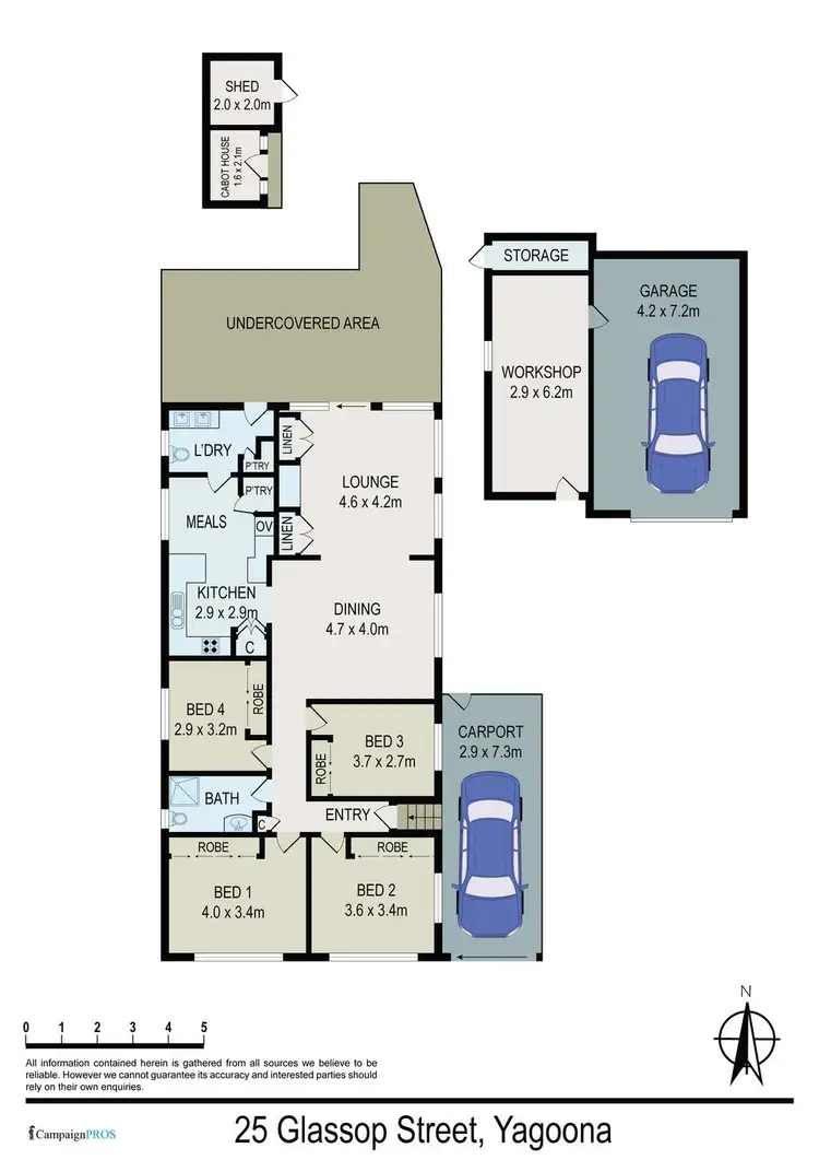 Floorplan of Homely house listing, 25 Glassop Street, Yagoona NSW 2199