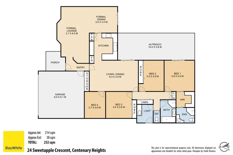 Floorplan of Homely house listing, 24 Sweetapple Crescent, Centenary Heights QLD 4350