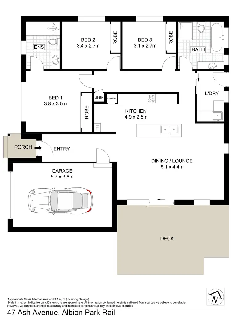 Floorplan of Homely house listing, 47 Ash Avenue, Albion Park Rail NSW 2527
