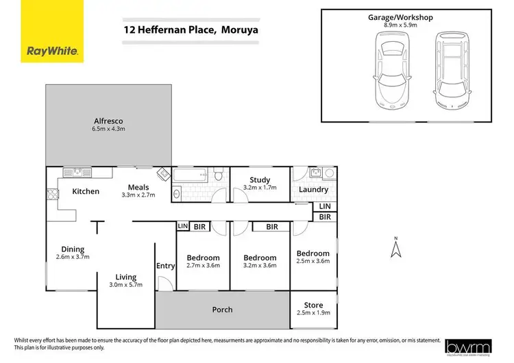 Floorplan of Homely house listing, 12 Heffernan Place, Moruya NSW 2537