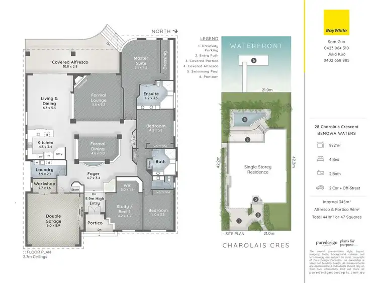 Floorplan of Homely house listing, 28 Charolais Crescent, Benowa Waters QLD 4217