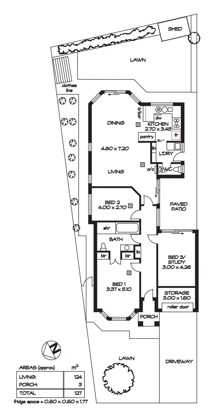 Floorplan of Homely house listing, 14B Michele Road, Paradise SA 5075
