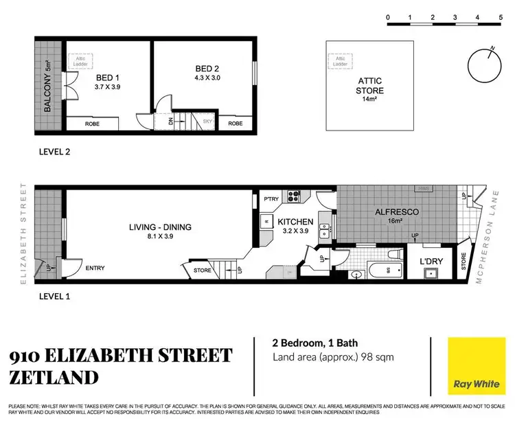 Floorplan of Homely house listing, 910 Elizabeth Street, Zetland NSW 2017