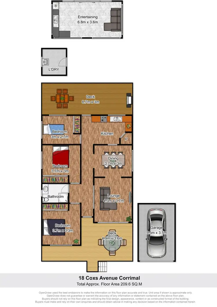 Floorplan of Homely house listing, 18 Coxs Avenue, Corrimal NSW 2518