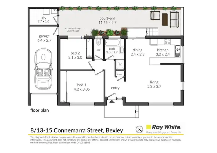 Floorplan of Homely villa listing, 8/13-15 Connemarra Street, Bexley NSW 2207
