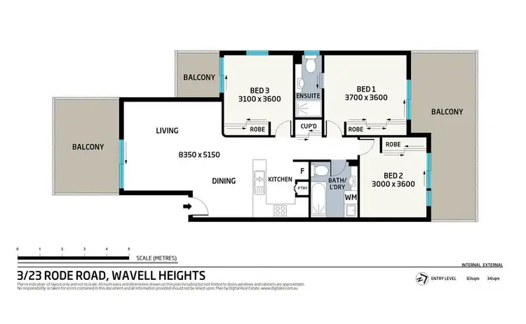Floorplan of Homely unit listing, 3/23 Rode Road, Wavell Heights QLD 4012