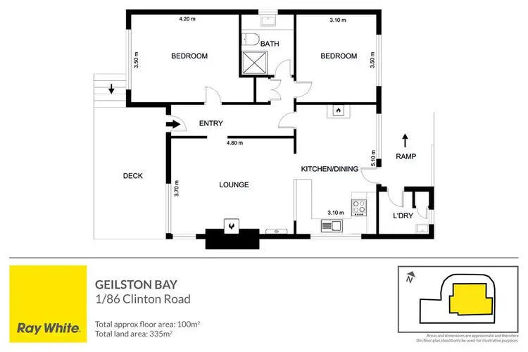 Floorplan of Homely house listing, 1/86 Clinton Road, Geilston Bay TAS 7015
