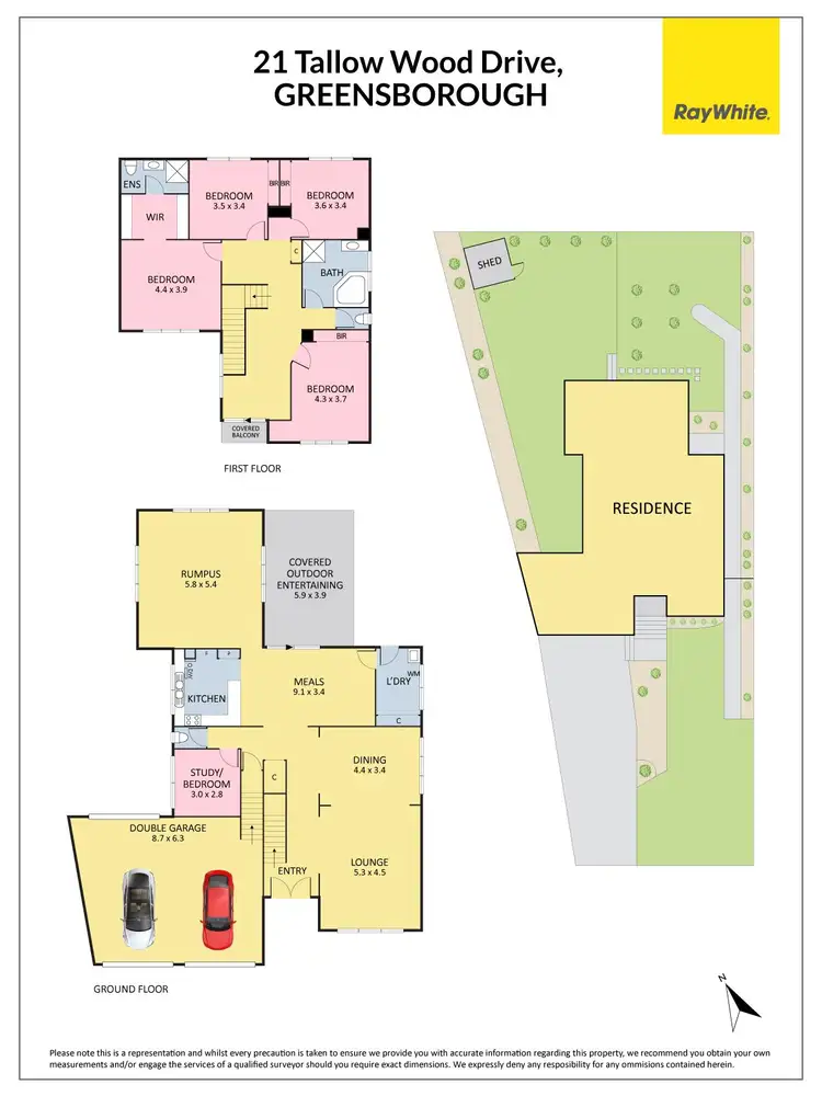 Floorplan of Homely house listing, 21 Tallow Wood Drive, Greensborough VIC 3088