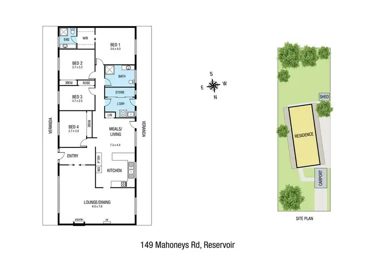 Floorplan of Homely house listing, 149 Mahoneys Road, Reservoir VIC 3073