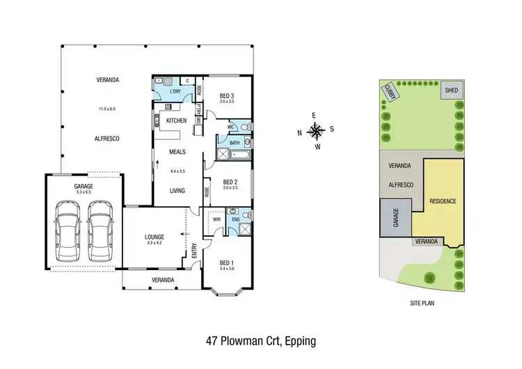 Floorplan of Homely house listing, 47 Plowman Court, Epping VIC 3076