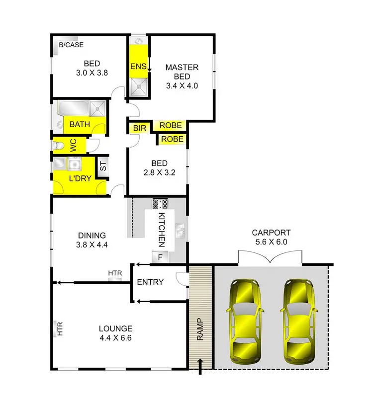Floorplan of Homely house listing, 28 Hereford Drive, Belmont VIC 3216