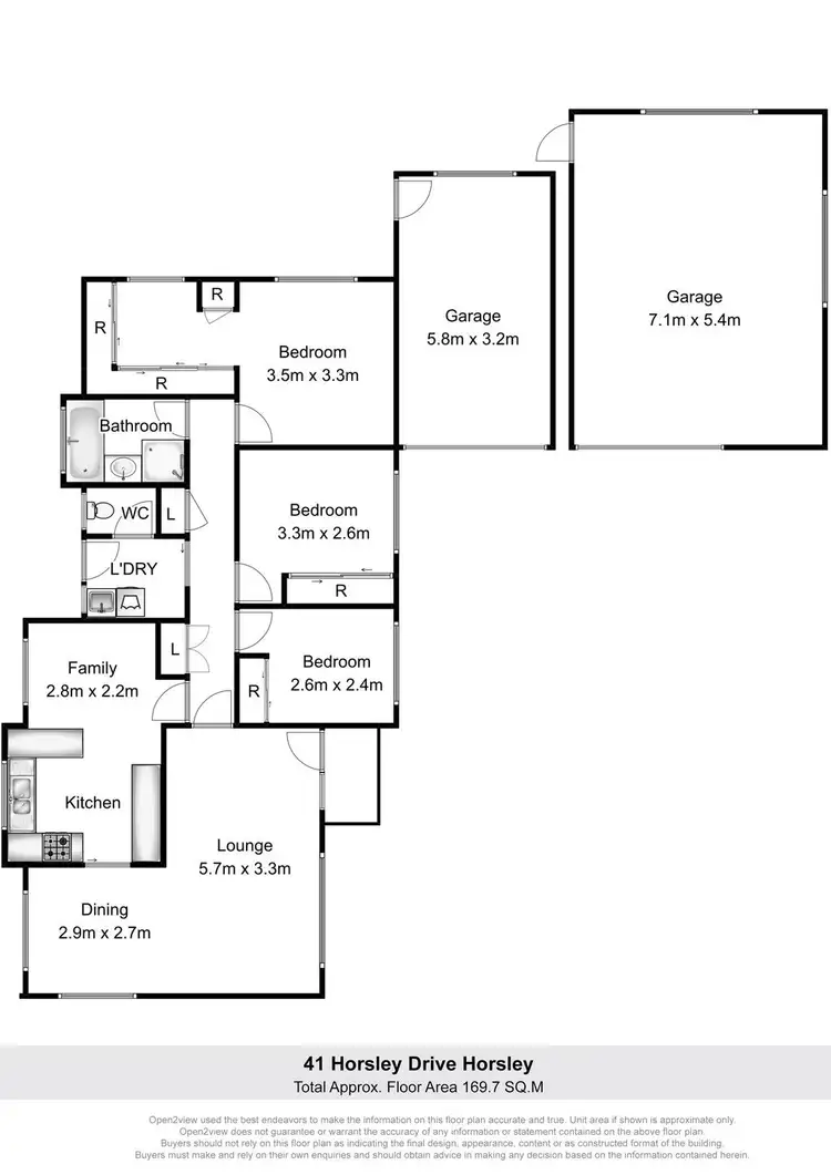 Floorplan of Homely house listing, 41 Horsley Drive, Horsley NSW 2530