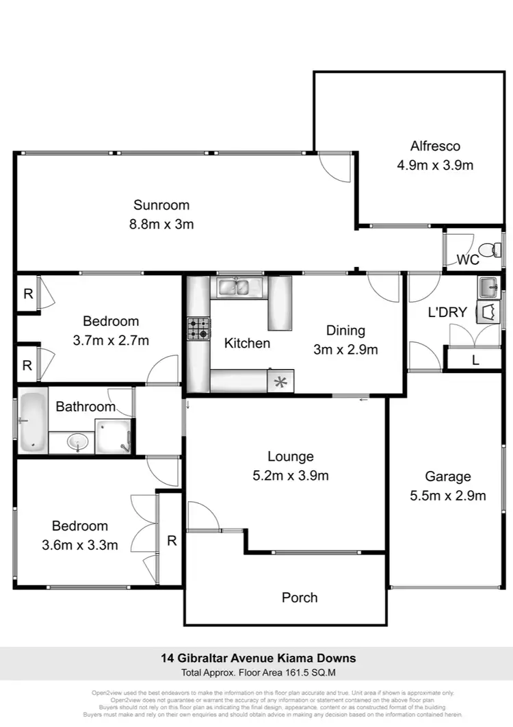 Floorplan of Homely house listing, 14 Gibraltar Avenue, Kiama Downs NSW 2533