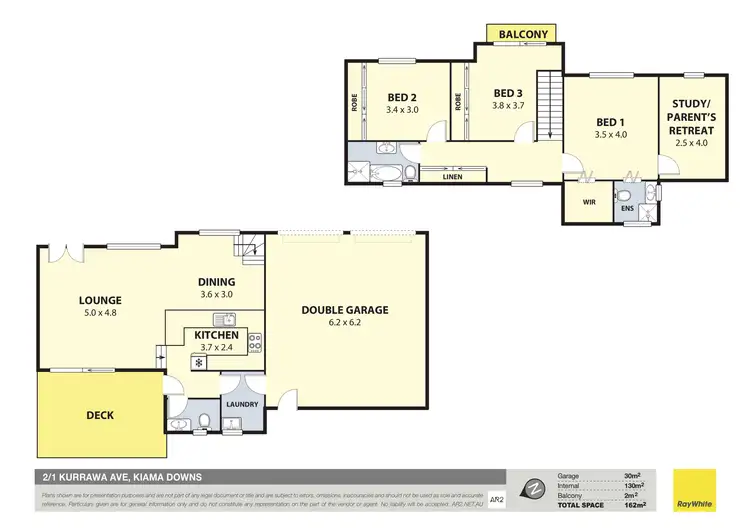 Floorplan of Homely townhouse listing, 2/1 Kurrawa Avenue, Kiama Downs NSW 2533