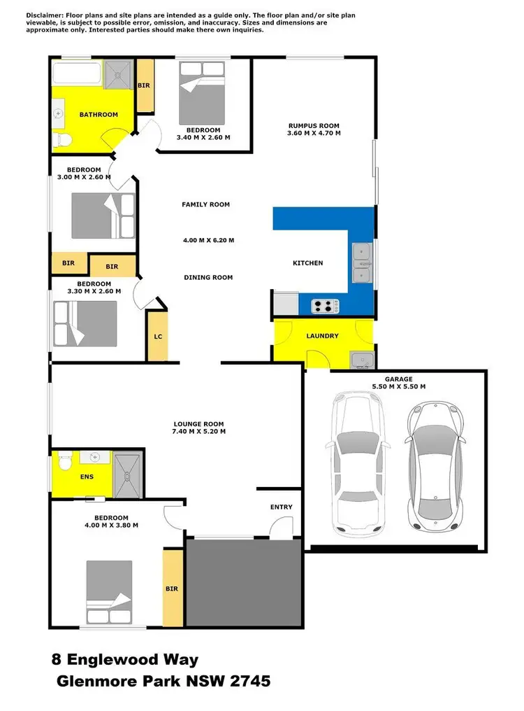 Floorplan of Homely house listing, 8 Englewood Way, Glenmore Park NSW 2745