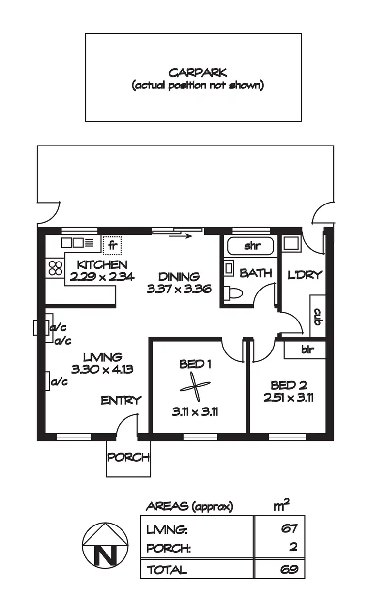 Floorplan of Homely unit listing, 5/6 Redmond Street, Collinswood SA 5081