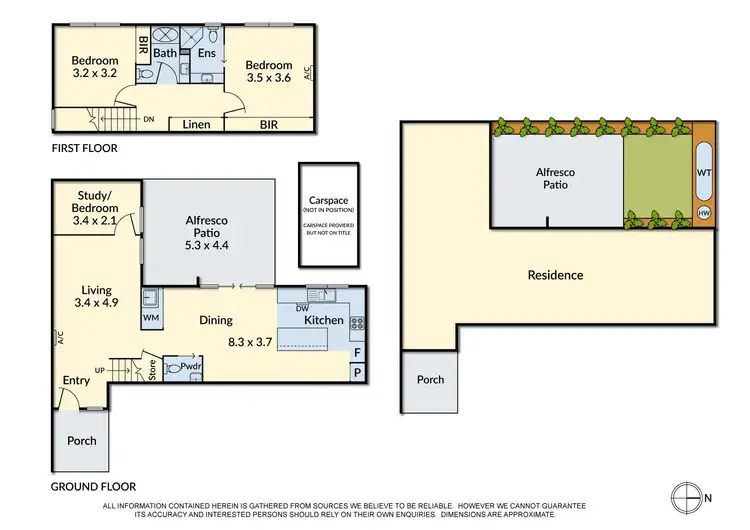 Floorplan of Homely townhouse listing, 4/30 Scott Grove, Kingsbury VIC 3083