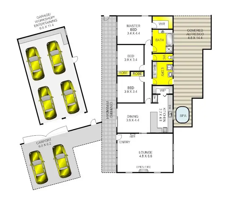 Floorplan of Homely house listing, 18 Gaunt Street, Lara VIC 3212