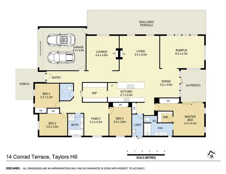 Floorplan of Homely house listing, 14 Conrad Terrace, Taylors Hill VIC 3037