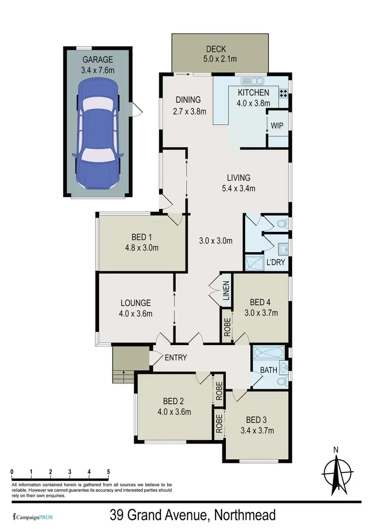 Floorplan of Homely house listing, 39 Grand Avenue, Westmead NSW 2145