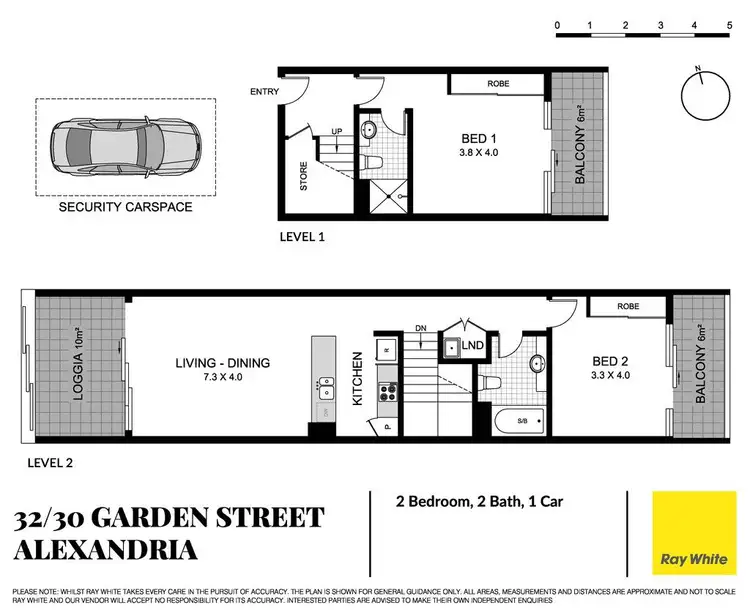 Floorplan of Homely apartment listing, 32/30 Garden Street, Alexandria NSW 2015