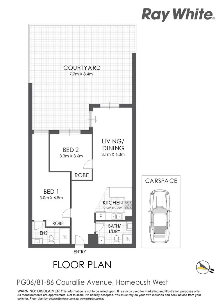 Floorplan of Homely apartment listing, PG06/81-86 Courallie Avenue, Homebush West NSW 2140