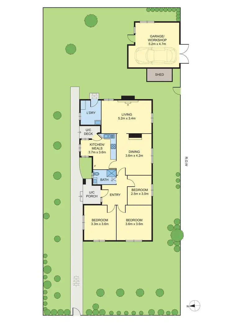 Floorplan of Homely house listing, 5 Akeroa Avenue, Brunswick East VIC 3057