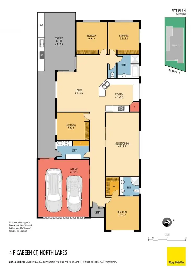 Floorplan of Homely house listing, 4 Picabeen Court, North Lakes QLD 4509