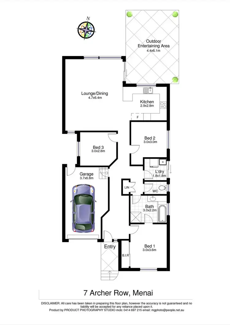 Floorplan of Homely house listing, 7 Archer Row, Menai NSW 2234