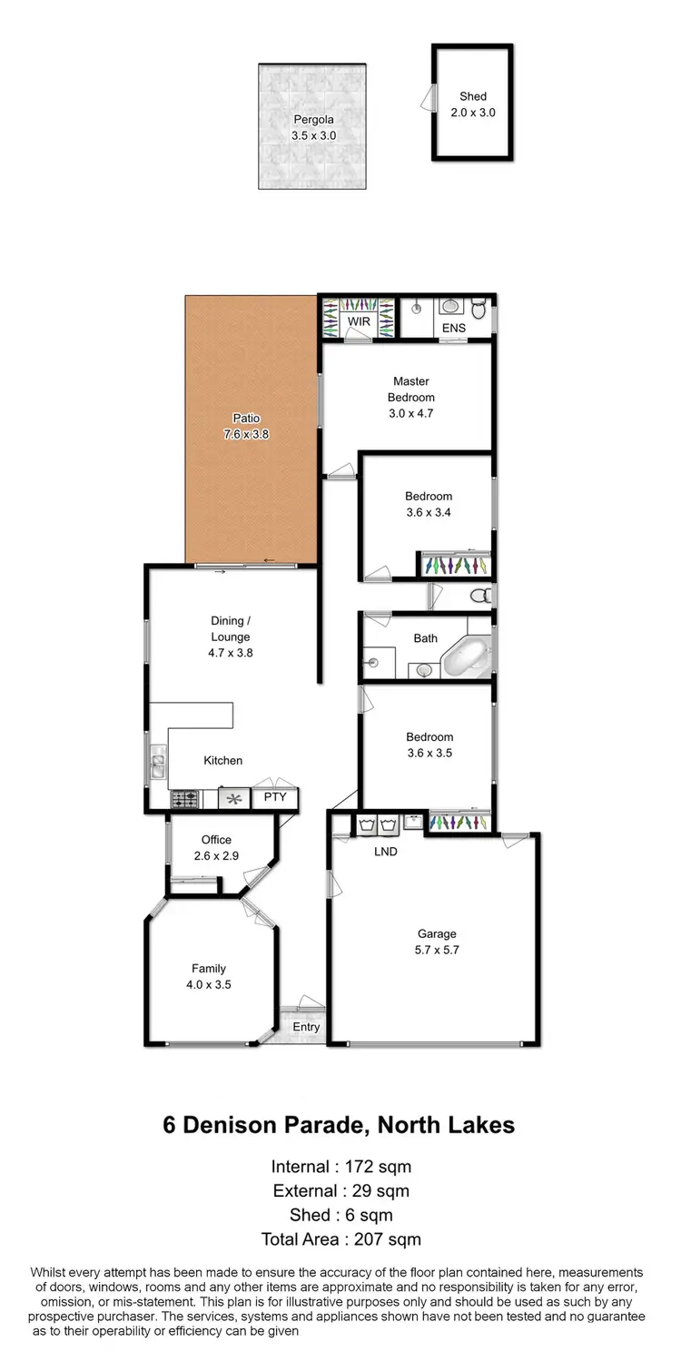 Floorplan of Homely house listing, 6 Denison Parade, North Lakes QLD 4509