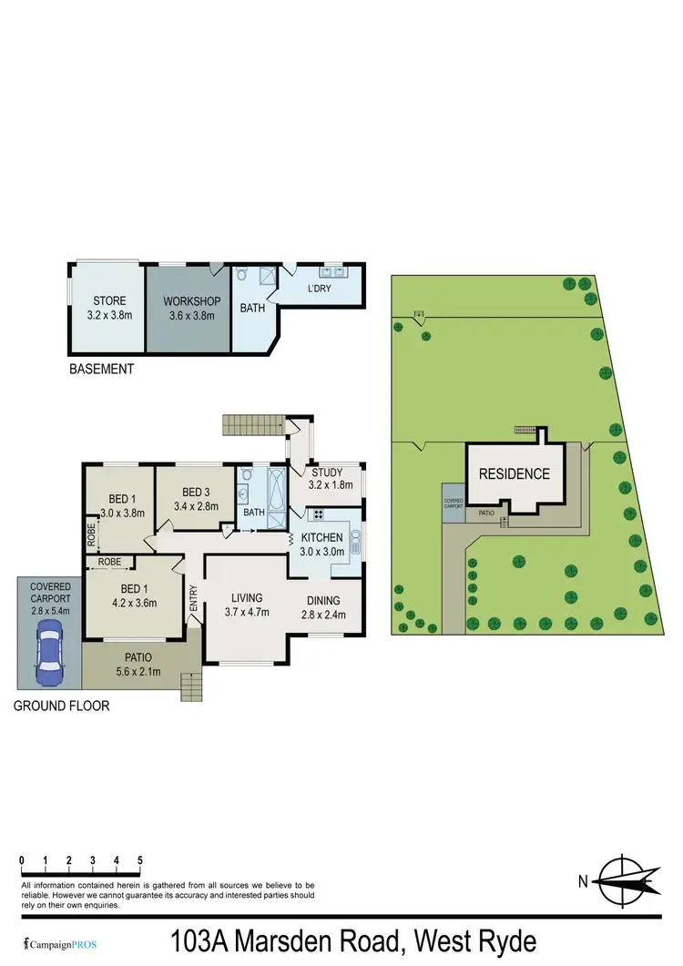 Floorplan of Homely house listing, 103A Marsden Road, West Ryde NSW 2114