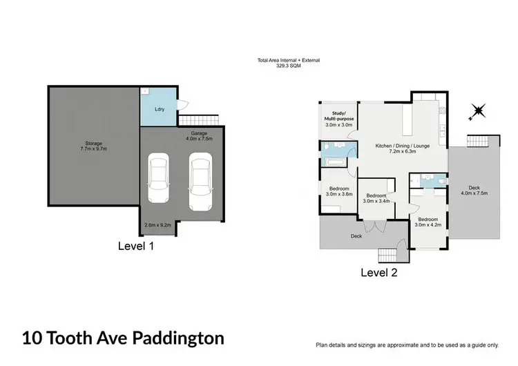Floorplan of Homely house listing, 10 Tooth Avenue, Paddington QLD 4064